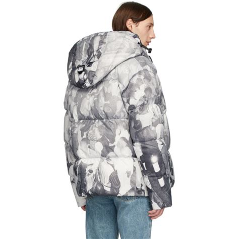 burberry rave print puffer jacket|burberry coats for women.